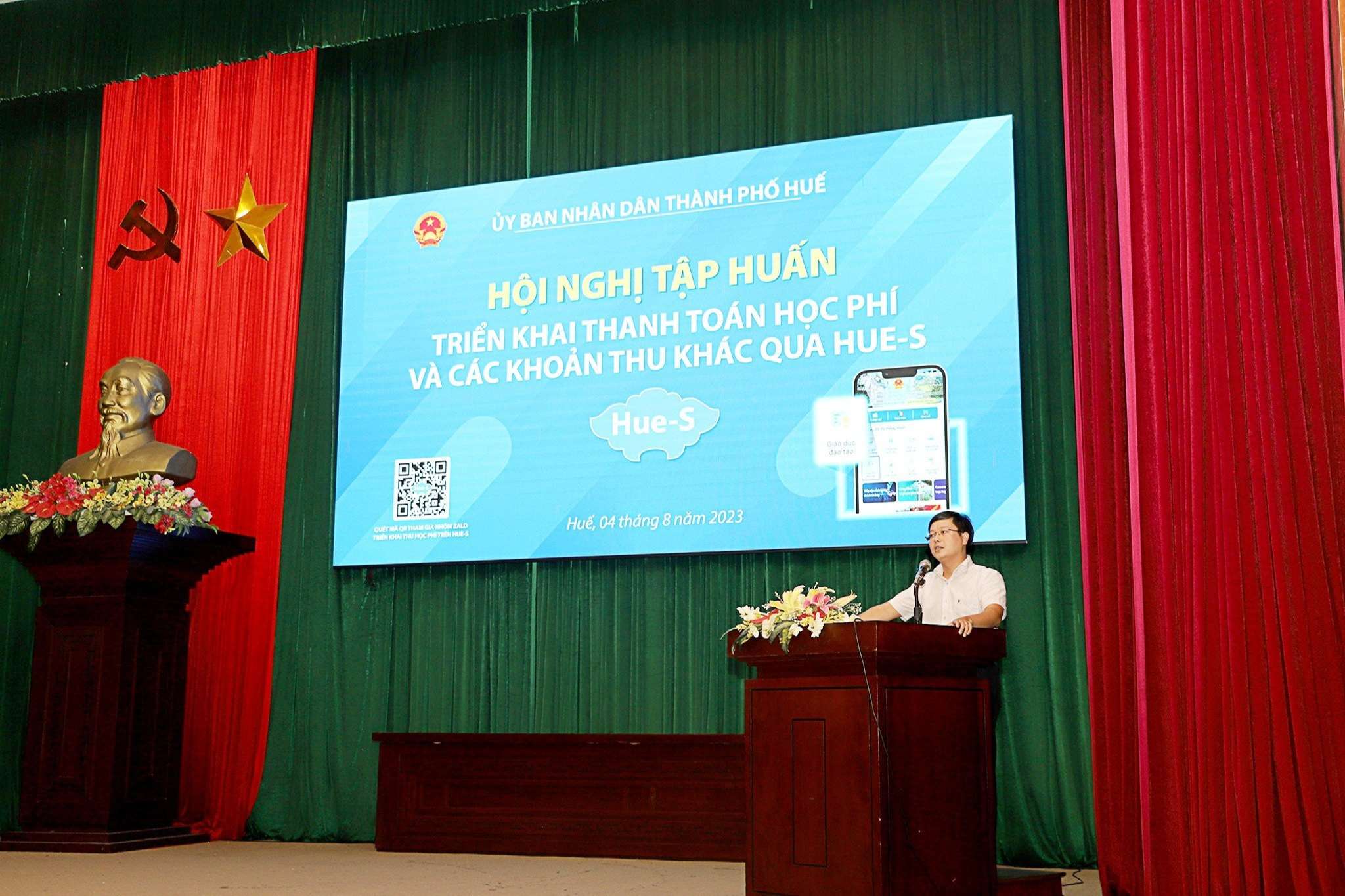 Thành phố Huế tổ chức Hội nghị tập huấn triển khai thanh toán học phí qua Ví điện tử trên Hue-S